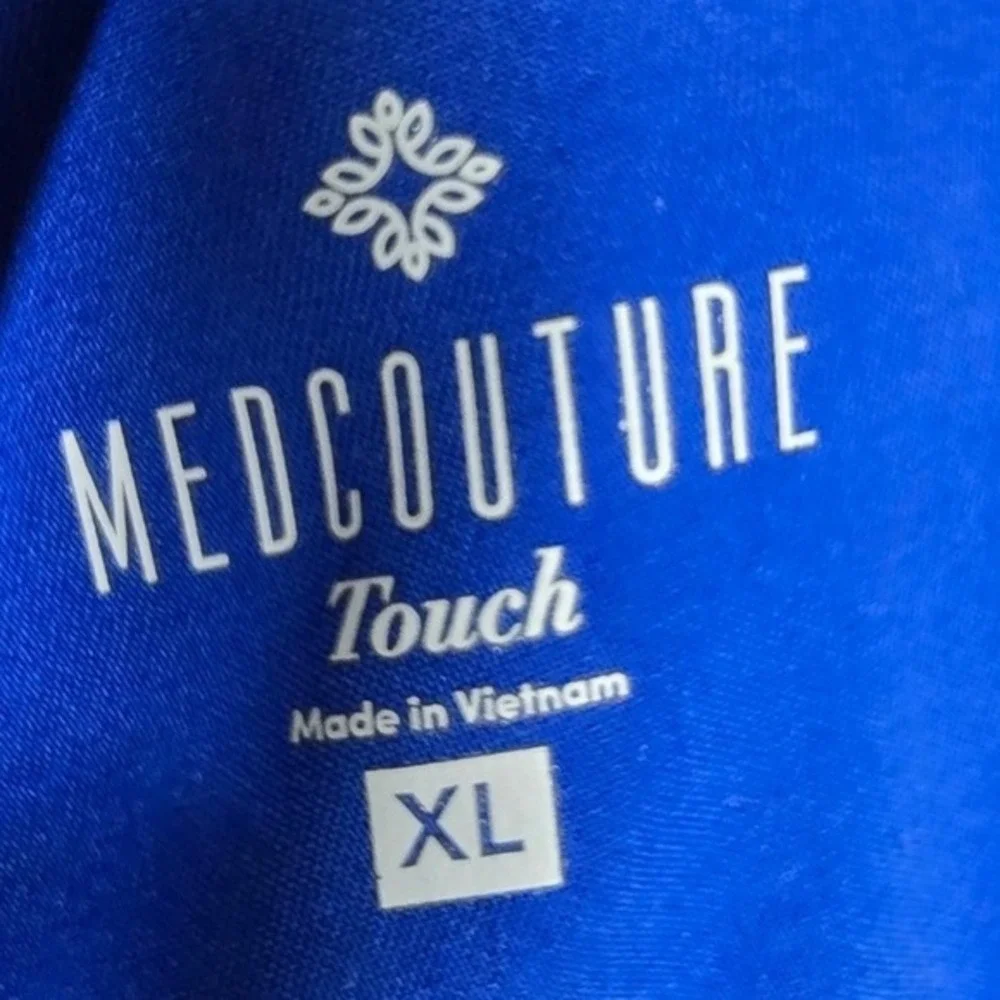 Royal Blue Scrub Jogger Pants Ribbed Waistband Ankle Cuffs Cargo‎ Pocket